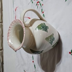 Beautiful glazed Stoneware ceramic jug. ITALY